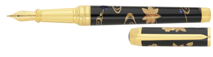 ST Dupont Line D Eternity XL Maki-e Ryusui Shunju Fountain Pen